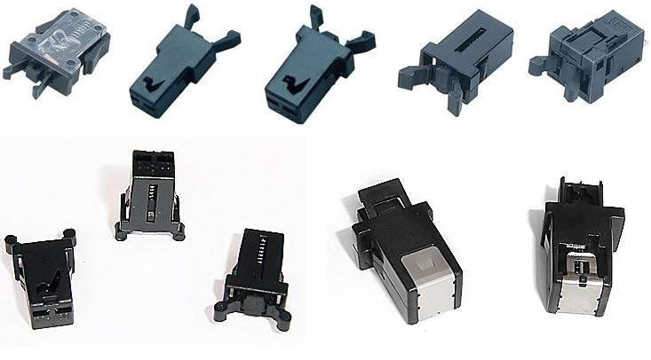 部分连接器按钮开关的结构
